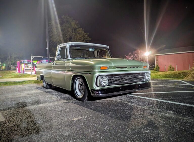 Chevy C10 - Passenger’s side, front 3/4