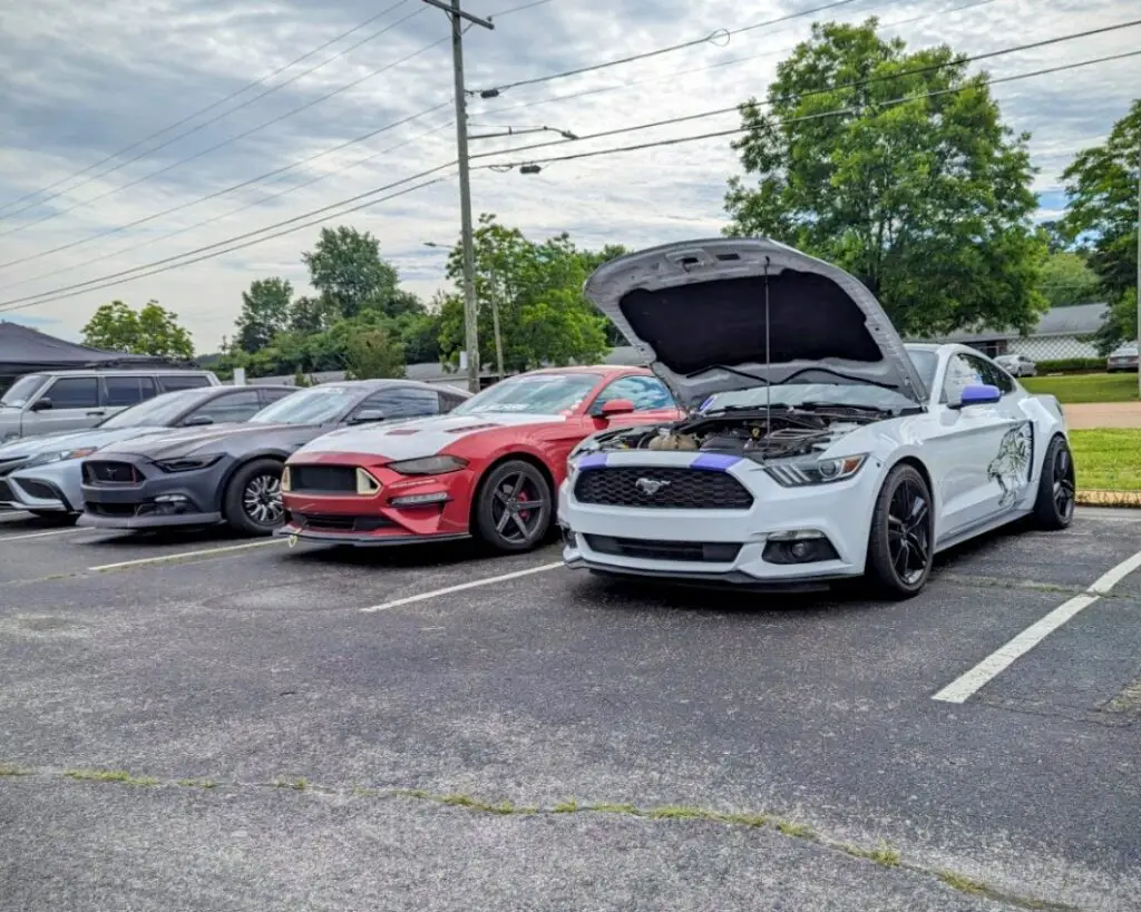 Ford Mustangs - Driver’s side, front 3/4